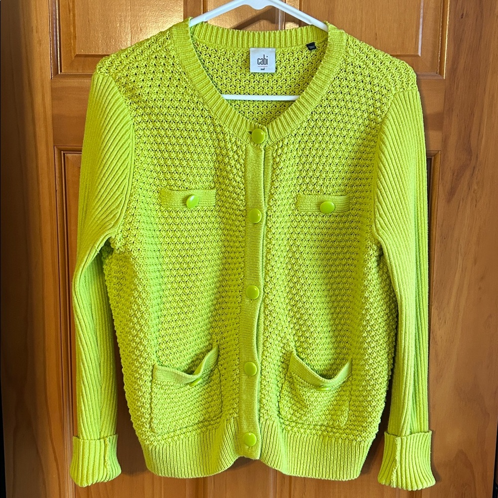 CAbi Loren Cardigan Sweater Style #5011 Size M Button Front